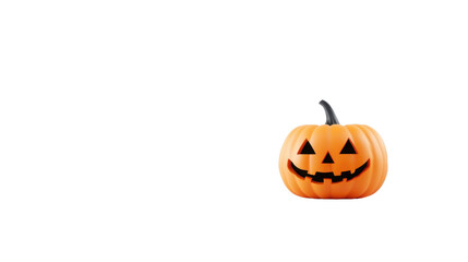 Obraz premium Halloween pumpkin isolated on white background