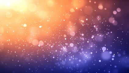 Abstract Bokeh Background With Orange And Purple Gradient