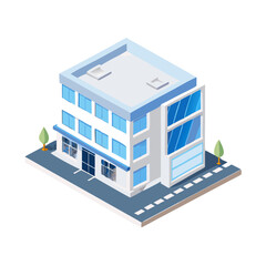 isometric building isometric