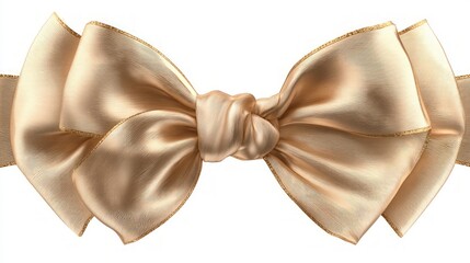 Elegant Gold Ribbon Bow Decorated