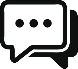 Comment icon, Chat Message logo, Speech bubble symbol, Vector illustration