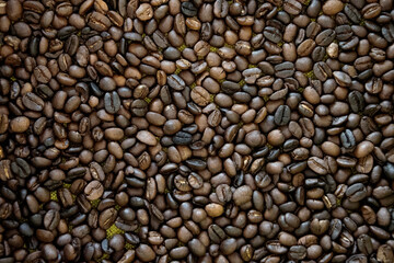 roasted coffee beans, can be used as a background