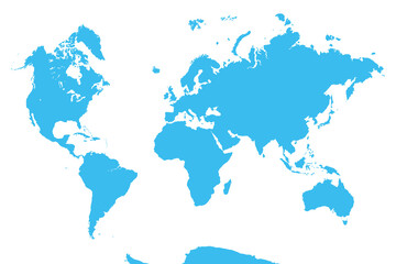 World Map, sign silhouette. World Map Globe. Vector Illustration isolated on transparent background.