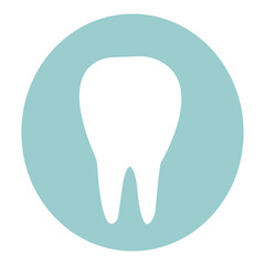 Vector of the tooth icon Illustration of a medical tooth symbol