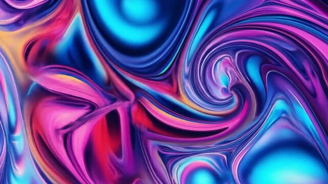 Neon Abstract Art in Motion
