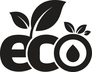 vector leaf eco natural logo design for branding