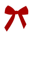 obraz wektorowy czerwonej kokardy na przezroczystym tle