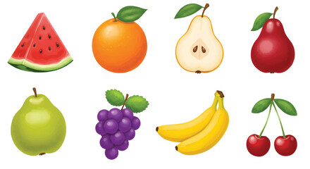 Colorful Assortment of Fresh Fruits
