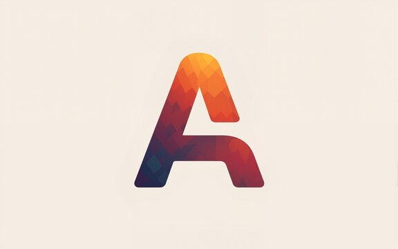Naklejki Alphabet logo design, letter A. High quality