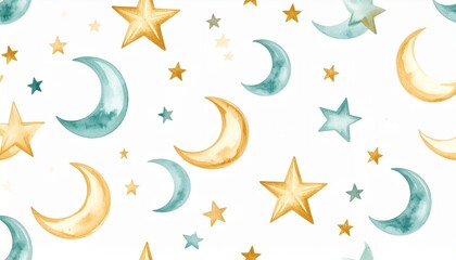 Fototapeta premium Seamless Christmas Star Pattern Illustration Design