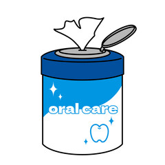 口腔ケアシートのイラスト