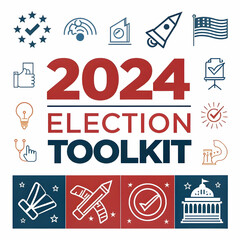 Vote 2024 Vector Graphics Bundle for Political Marketing