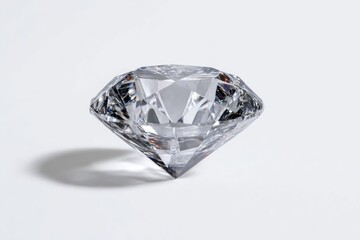 A flawless round brilliant cut diamond