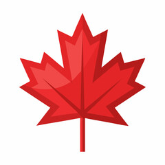 maple leaf icon on a white background created in Adobe Illustrator featuring CMYK colors and Helvetica
