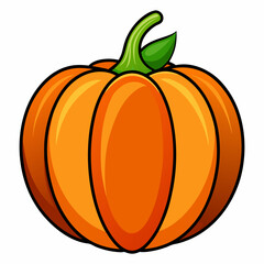  pumpkin icon on a white background suitable for autumn or Halloween themed designs and graphics