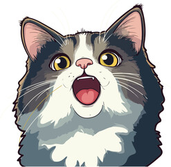 vector illustration of a cat