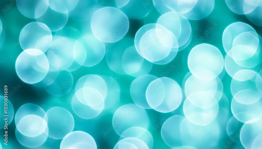 Poster enchanting effervescence ethereal aura of refreshing pastel green hues with spherical bokeh dots