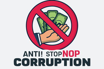 Anti Corruption Day with Symbolic Elements and Bright Colors Promoting Integrity and Ethical Conduct