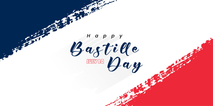france bastille day july 14 banner background vector illustration