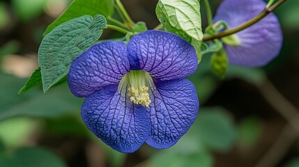 Close-up of a vibrant purple flower
