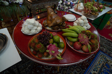 Chinese culture ancestor food offering, Chinese funeral ceremony