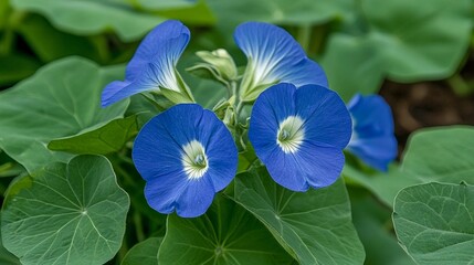 Close-up of vibrant blue flowers (2)