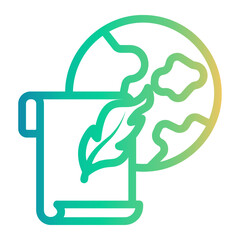 international literacy Line Gradient Icon