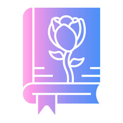 romantic book Gradient icon