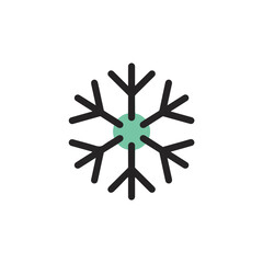 Fototapeta premium Snowflake illustration