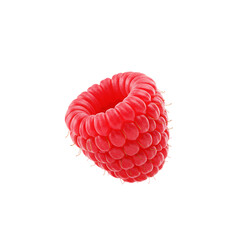 Vibrant Red Raspberry: Close-up Photography of Fresh Berries, Perfect for Food Blogs and Culinary Websites