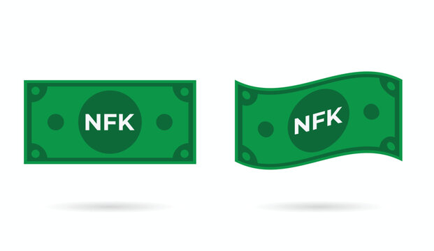 Nakfa Eritrea paper money flat and flowing style