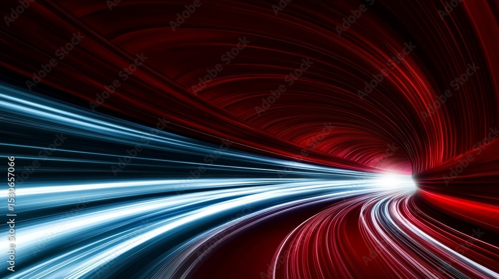 Poster futuristic abstract background with blurred speed tunnel effect conveying movement and energy waves