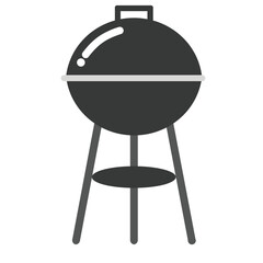black barbecue grill