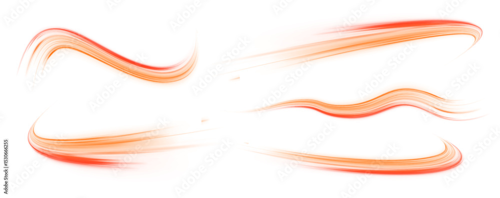 Poster a colorful motion background of city light trails. luminous green neon waves png. colored shiny spar