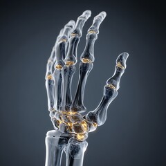 Lateral shift in dislocated finger joint causing visible deformity and severe discomfort.