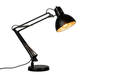 Adjustable black desk lamp