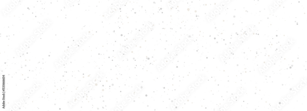 Aufkleber Seamless realistic falling snow or snowflakes pattern isolated on transparent background. Vector Christmas border