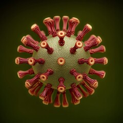Representation of the virus particle causing the common cold, emphasizing its contagious nature.