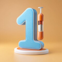 Representation of type 1 diabetes, focusing on insulin treatment required to control this condition.