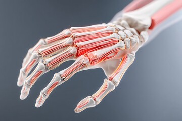 Index finger shows swelling along the tendon path, indicative of flexor tenosynovitis.