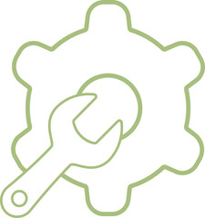 Maintenance Automation In Outline Icon