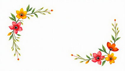 Naklejka premium flowerbed flower ornament illustration