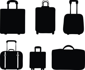 suitcase silhouettes.