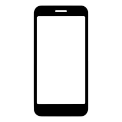 Modern Smartphone Icon Sleek Design, Blank Screen for App Mockups and UI Designs