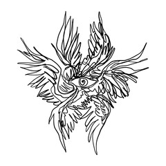 Black Tattoo Be Not Afraid Biblical Angel Bible Concept Accurate Hand-drawn Seraphim, Print Tattoo T Shirt Print Drawing Cartoon Doodle And Other Vector Illustration Clipart
