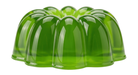Isolated Green Jello Dessert