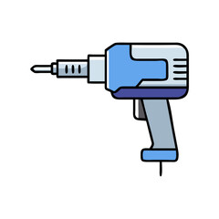 Fototapeta premium Drill machine icon 