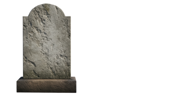 Isolated Simple Gravestone