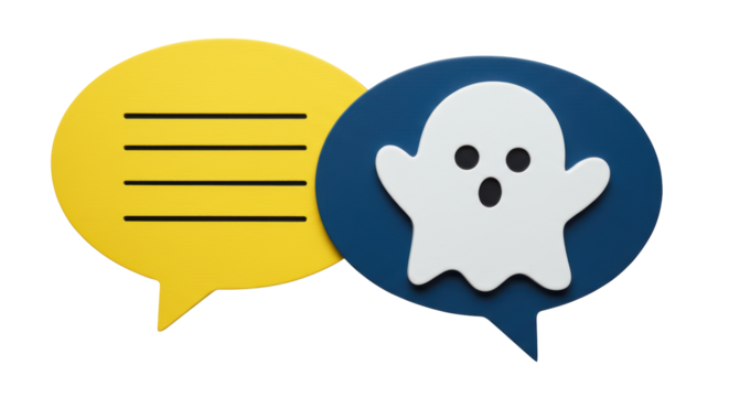 Isolated Chat Bubbles with Ghost