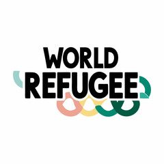 World refugee day awareness graphic
